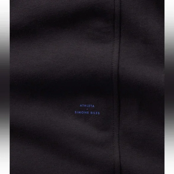 Nwt athleta Simone biles forever fleece mid rise barrel pant small tall black - Picture 8 of 12